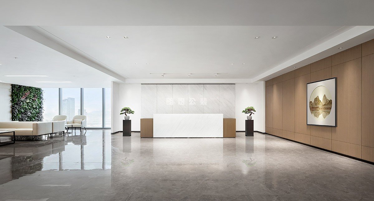 高端中式風(fēng)格辦公室裝修效果圖