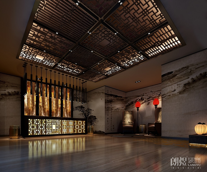 中式養生會所裝修效果圖