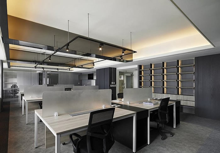 端莊大氣工業風辦公室裝修效果圖