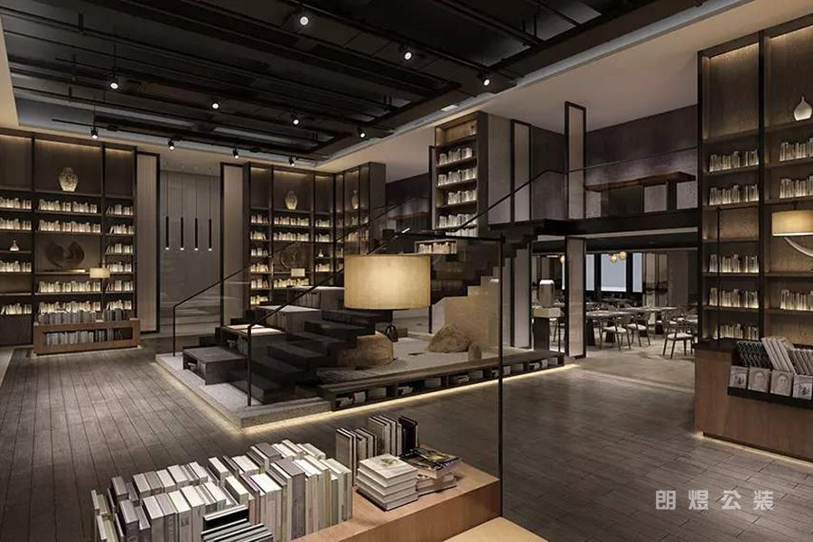 港式風(fēng)書吧設(shè)計(jì)效果圖