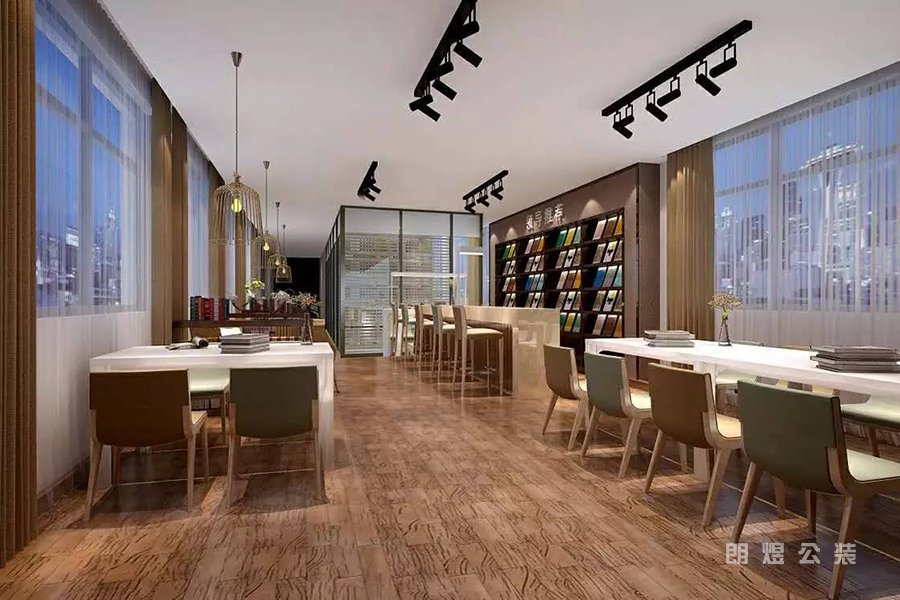 現(xiàn)代書吧設(shè)計(jì)效果圖
