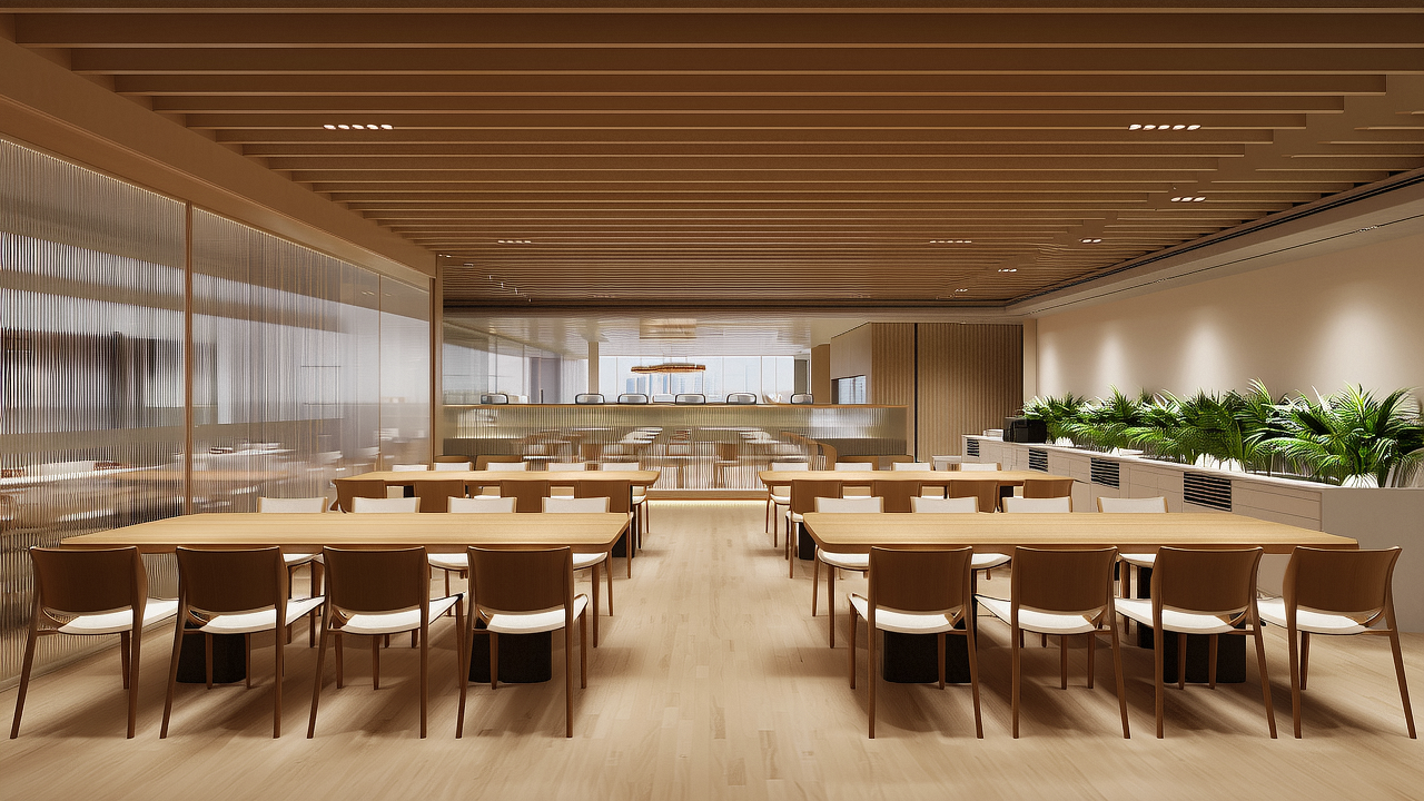 食堂裝修設(shè)計(jì)效果圖