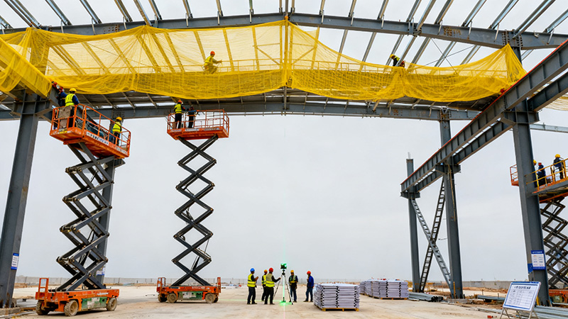鋼結構廠房施工人員防墜安全網