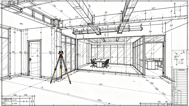 通過量房對(duì)辦公室裝修進(jìn)行結(jié)構(gòu)識(shí)別